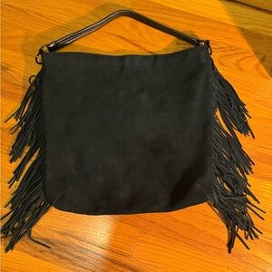 Rebecca Minkoff Black Fringe Shoulder Bag